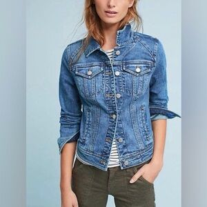 Pilcro and the Letterpress Blue Jean Jacket xs excellent condition